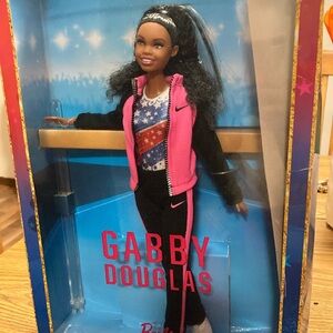 Barbie Gabby Douglas Doll with Pink and Black Outfit